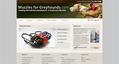 Desktop Screenshot of muzzlesforgreyhounds.com