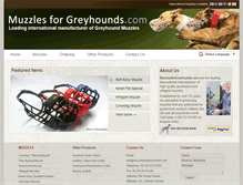 Tablet Screenshot of muzzlesforgreyhounds.com